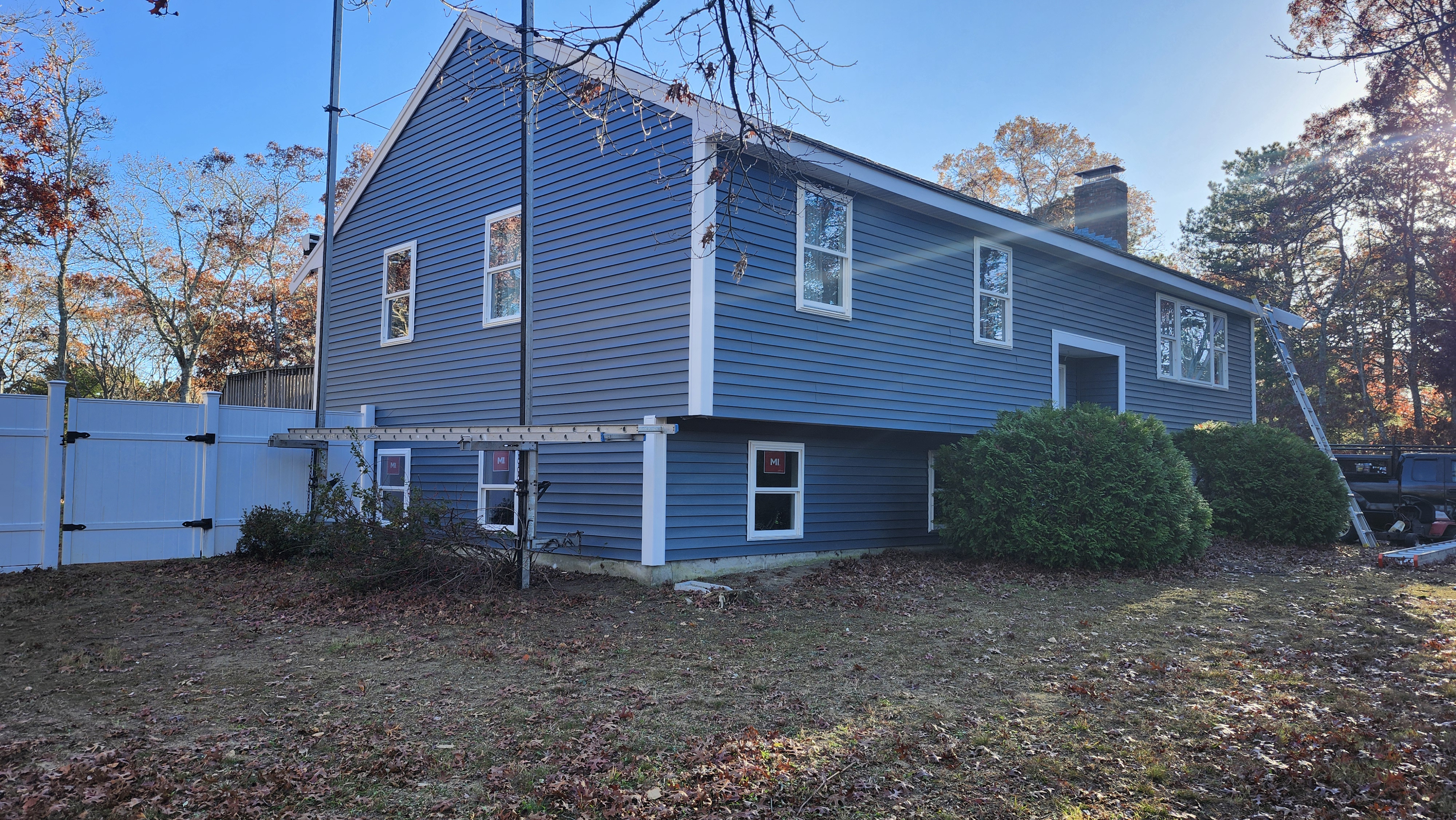 Updated siding on a residential home
